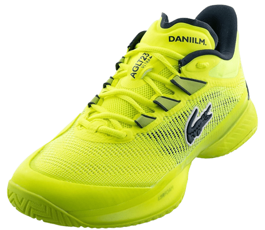 Men s Lacoste AG LT23 Ultra Textile Tennis Shoes Daniil Medvedev Yellow 4 let s go tennis2